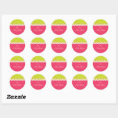 Sassy Zebra Geschenkaufkleber Runder Aufkleber (Blatt)