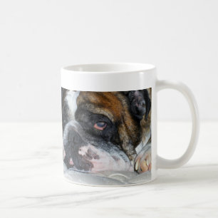 Sassydog schläfrige englische Bulldoggen-Tasse Kaffeetasse
