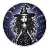 SassyWitch Keramikknauf (Vorderseite)