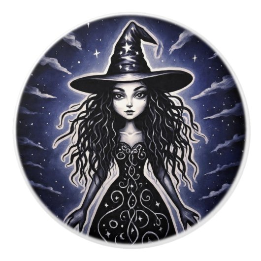 SassyWitch Keramikknauf (Vorderseite)