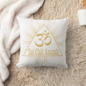 "Sat Chit Ananda" Oneness Mantra Yoga White Kissen (Decke)