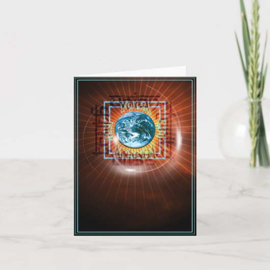 Sat Cit Ananda Note Card Karte (Vorderseite)