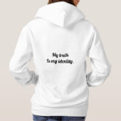 Sat Nam Hoodie Deine Wahrheit ist Deine Identität (Rückseite)
