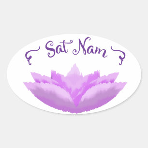 Sat Nam Ovaler Aufkleber