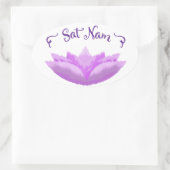 Sat Nam Ovaler Aufkleber (Tasche)