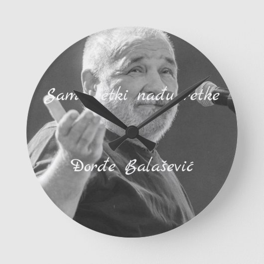 Sat - Samo retki nađu retke Pocket Watch Runde Wanduhr (Vorderseite)