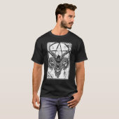 Satan 666 Baphomet Antichrist Lucifer Occult Goat T-Shirt (Vorne ganz)