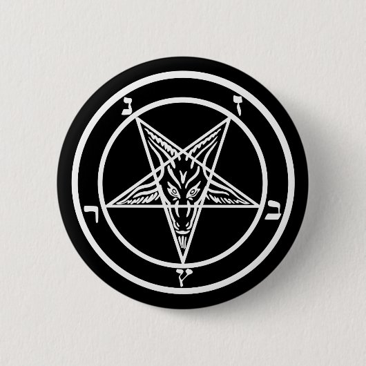 Satan Baphomet Button (Vorderseite)