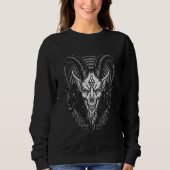 Satan & Baphomet  Occult Gothic Demon Sweatshirt (Vorderseite)