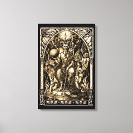 Satan begeisterte die 16x24 Leinwand Wall Art