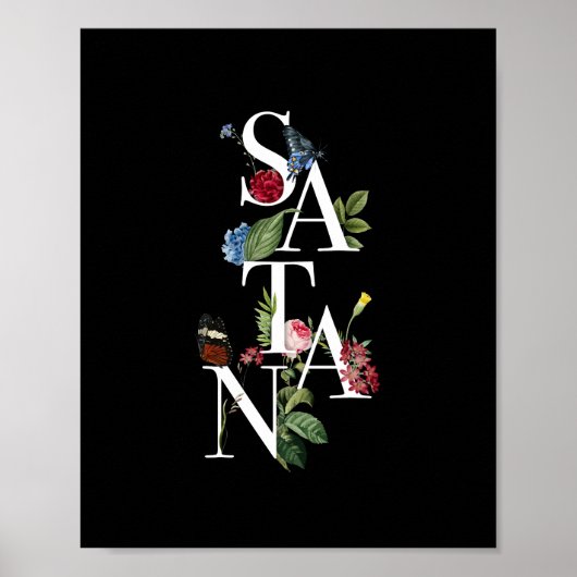 Satan - Blume Poster (Vorne)