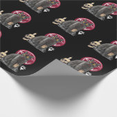 Satan Cat Occult Kitten Gothic Animal Funny Geschenkpapier (Ecke)