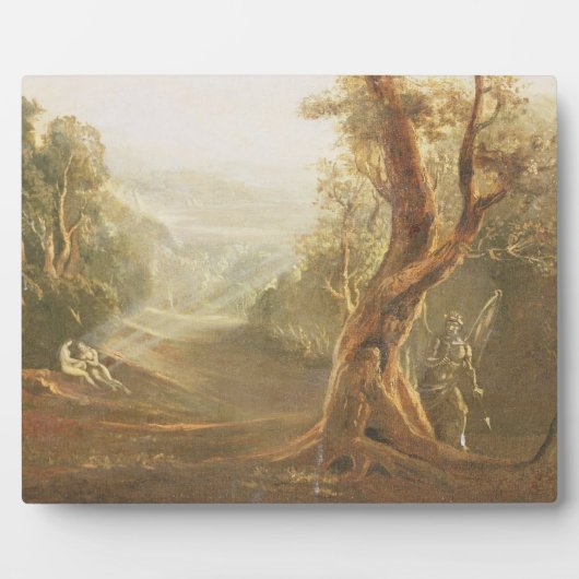 Satan Contemplating Adam and Eve in Paradise, aus Fotoplatte (Vorderseite)