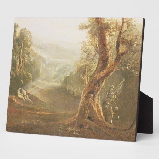 Satan Contemplating Adam and Eve in Paradise, aus Fotoplatte (Seite)