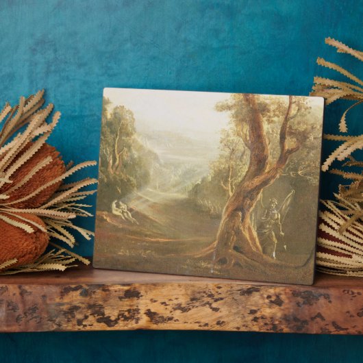 Satan Contemplating Adam and Eve in Paradise, aus Fotoplatte (Seite)