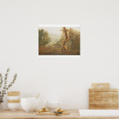 Satan Contemplating Adam and Eve in Paradise, aus Poster (Küche)