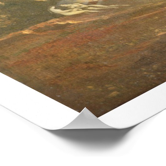 Satan Contemplating Adam and Eve in Paradise, from Poster (Ecke)