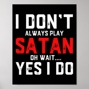 Satan Costume Devil Halloween Kostüm Satan Poster
