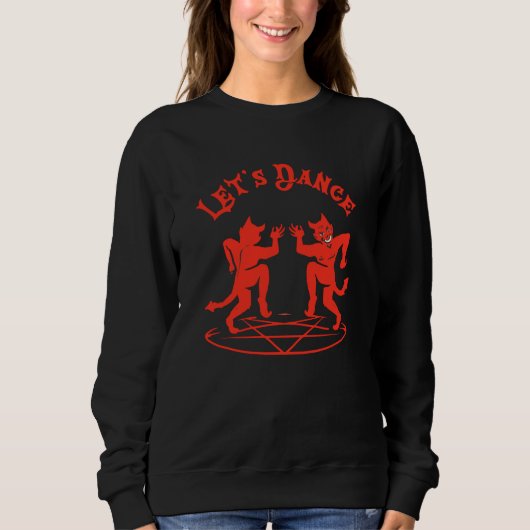 Satan Dance Baphomet Occult Satanism Sweatshirt (Vorderseite)