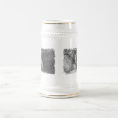 Satan, das Stein - Bedrängnisrandgraphik denkt Bierglas (Mittel)