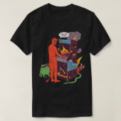 Satan, der das Universum steuert T-Shirt (Design vorne)