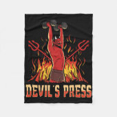 Satan Devil's Press-Bodybuilding Fleecedecke (Vorderseite)
