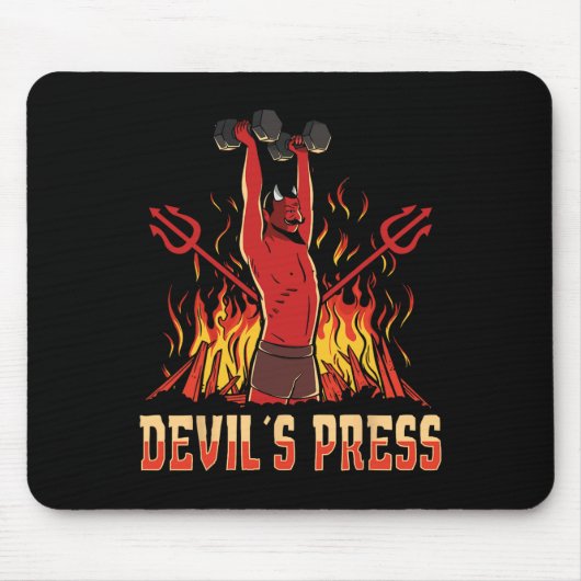 Satan Devil's Press-Bodybuilding Mousepad (Vorne)