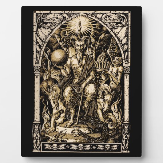 Satan Enthroned Fotoplatte (Vorderseite)