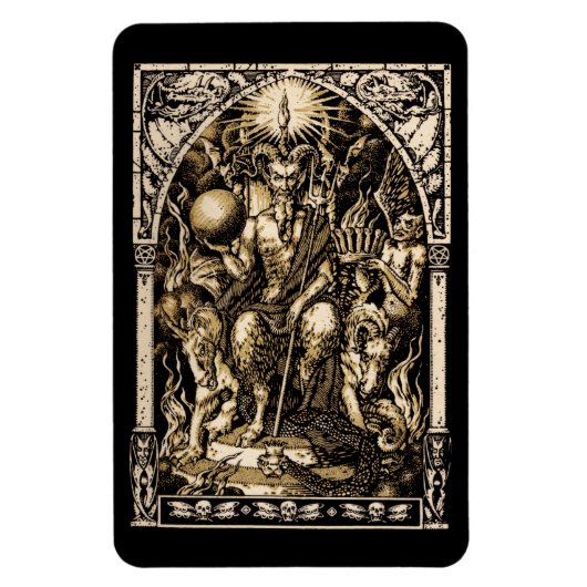 Satan Enthusironed 4x6 Magnet (Vertikal)