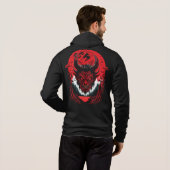 Satan Evil Face | Demon Head Graphic Design Hoodie (Schwarz voll)
