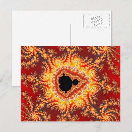 Satan - Fraktal Postkarte (Vorne/Hinten)