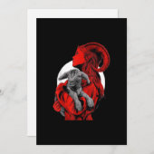 Satan Goat Gift Feiertagskarte (Vorne/Hinten)