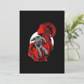 Satan Goat Gift Feiertagskarte (Stehend Vorderseite)