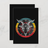 Satan Goat, Ziegengeschenk Dankeskarte (Vorne/Hinten)