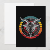 Satan Goat, Ziegengeschenk Feiertagskarte (Vorne/Hinten)