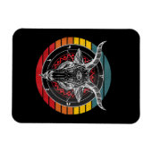 Satan Goat, Ziegengeschenk Magnet (Horizontal)