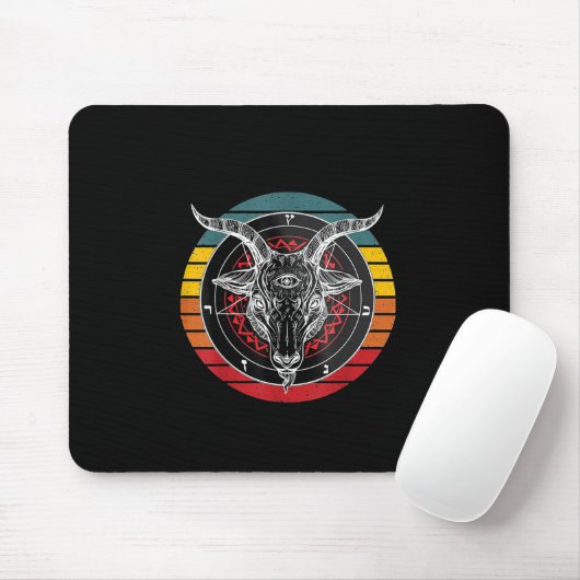 Satan Goat, Ziegengeschenk Mousepad (Mit Mouse)