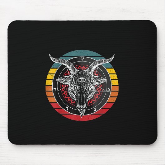 Satan Goat, Ziegengeschenk Mousepad (Vorne)