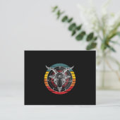 Satan Goat, Ziegengeschenk Postkarte (Stehend Vorderseite)