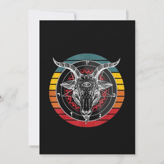 Satan Goat, Ziegengeschenk Save The Date (Vorderseite)