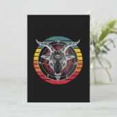 Satan Goat, Ziegengeschenk Save The Date (Stehend Vorderseite)
