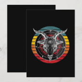 Satan Goat, Ziegengeschenk Save The Date (Vorne/Hinten)