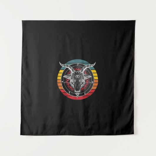 Satan Goat, Ziegengeschenk Wandteppich (Vorderseite)