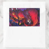 Satan Halloween Slasher | Helluva Boss |  Rechteckiger Aufkleber (Tasche)