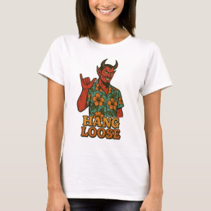 Satan Hang Loose Hawaiian T-Shirt