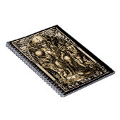 Satan inthronisierte gewundenes Notizbuch Notizblock (Rechte Seite)