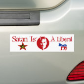 Satan ist ein Liberales Autoaufkleber (Auf Auto)