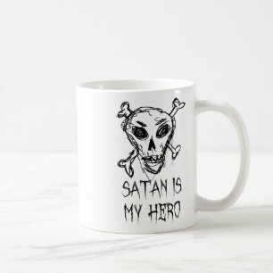 Satan ist mein Held Halloween-Kostümdesign Kaffeetasse