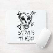 Satan ist mein Held Halloween-Kostümdesign Mousepad (Mit Mouse)