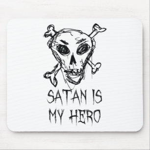Satan ist mein Held Halloween-Kostümdesign Mousepad